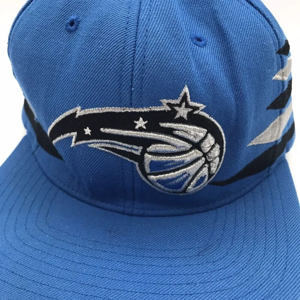 Mitchell & Ness Orlando Magic NBA Ball Cap Snapback Embroidered 3D Logo Blue Hat